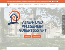 Tablet Screenshot of hubertusstift-willich.de